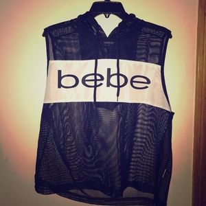 BEBE SPORT SLEEVELESS HOODIE